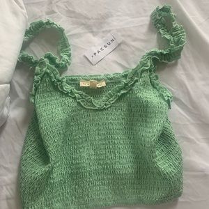 green pacsun crop top